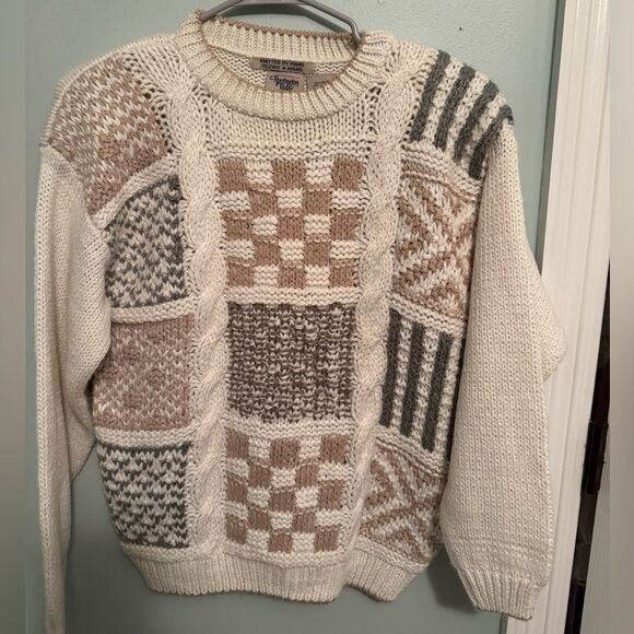 Huntington Ridge women’s sweater Sz M vintage hand knit - Picture 1 of 7
